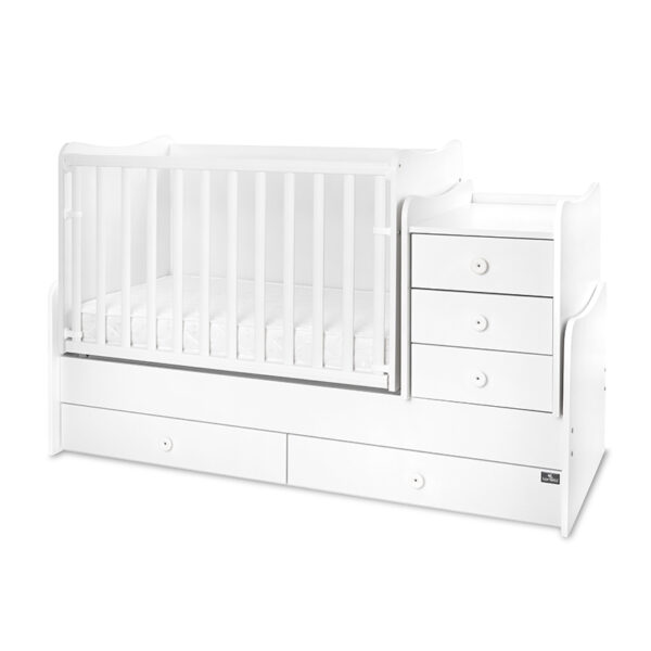 Lorelli Μετατρεπόμενο Πολυμορφικό Κρεβάτι Maxi Plus White  (Δώρο Στρώμα )