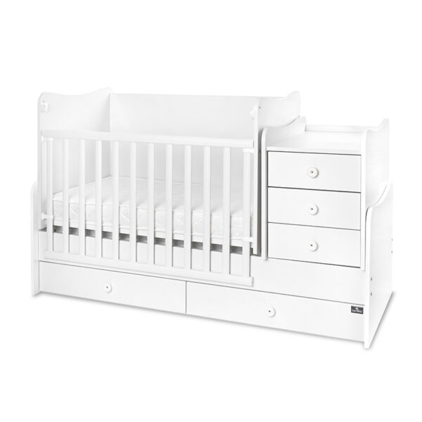 Lorelli Μετατρεπόμενο Πολυμορφικό Κρεβάτι Maxi Plus White  (Δώρο Στρώμα )
