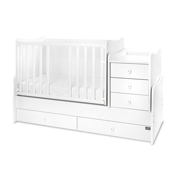 Lorelli Μετατρεπόμενο Πολυμορφικό Κρεβάτι Maxi Plus White  (Δώρο Στρώμα )