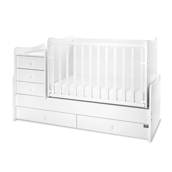 Lorelli Μετατρεπόμενο Πολυμορφικό Κρεβάτι Maxi Plus White  (Δώρο Στρώμα )