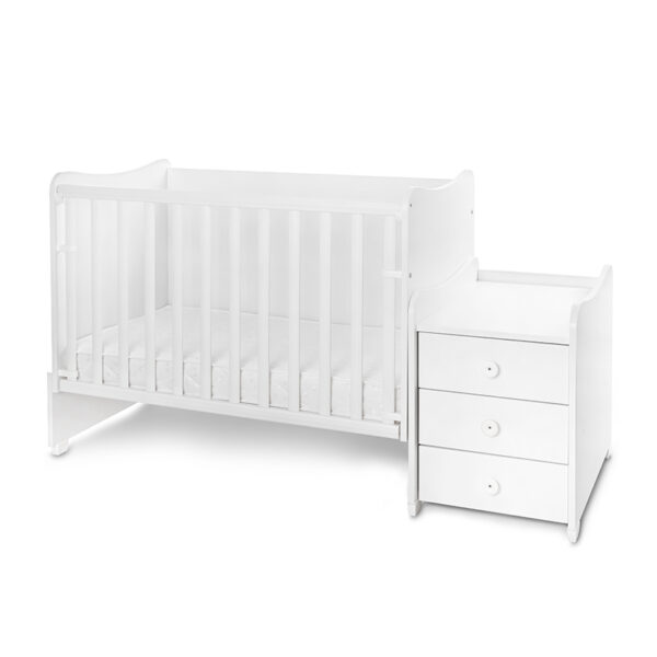 Lorelli Μετατρεπόμενο Πολυμορφικό Κρεβάτι Maxi Plus White  (Δώρο Στρώμα )