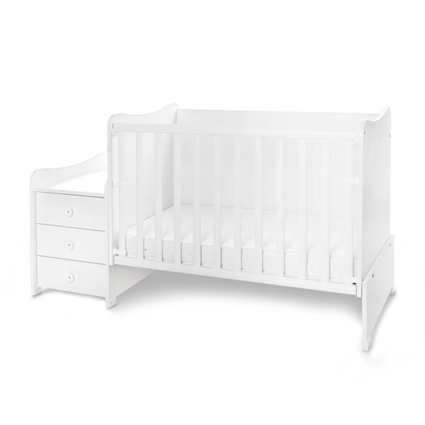 Lorelli Μετατρεπόμενο Πολυμορφικό Κρεβάτι Maxi Plus White  (Δώρο Στρώμα )