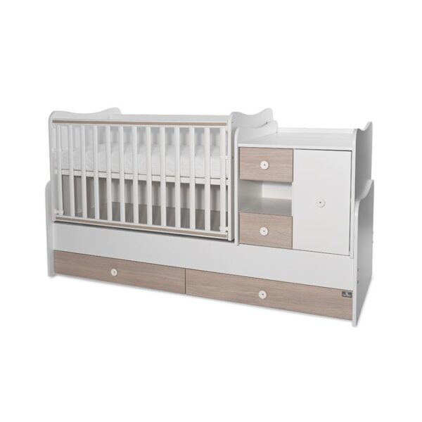 Lorelli Κρεβάτι Πολυμορφικό MiniMax White+Amber