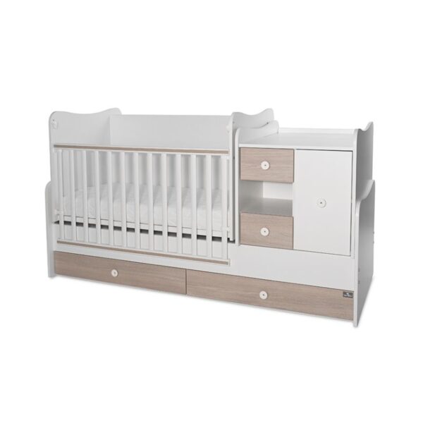 Lorelli Κρεβάτι Πολυμορφικό MiniMax White+Amber
