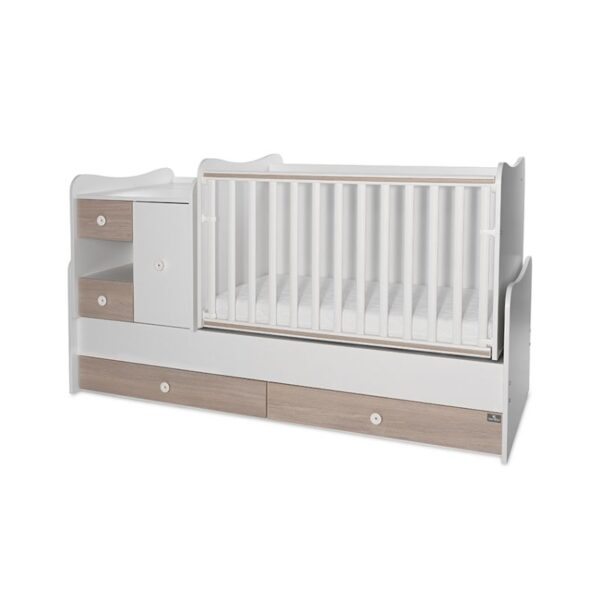 Lorelli Κρεβάτι Πολυμορφικό MiniMax White+Amber