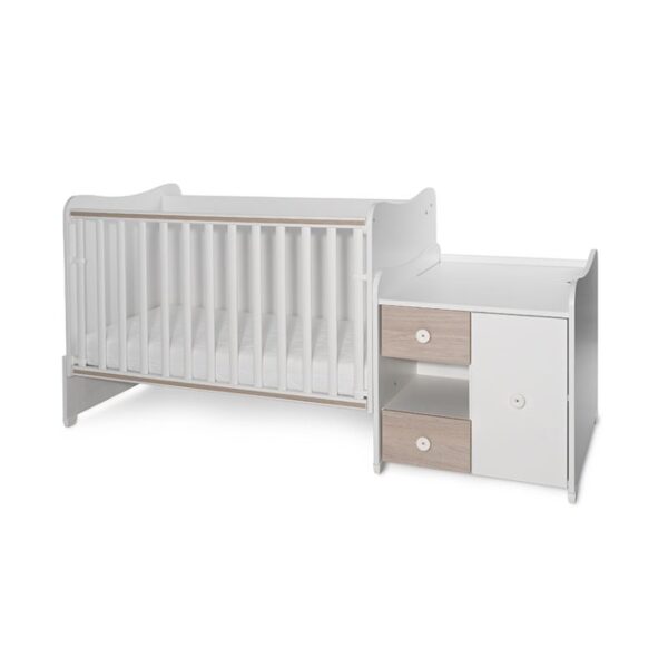 Lorelli Κρεβάτι Πολυμορφικό MiniMax White+Amber
