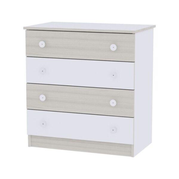 Lorelli Βρεφική Συρταριέρα DRESSER White/Light Oak 81/50/86