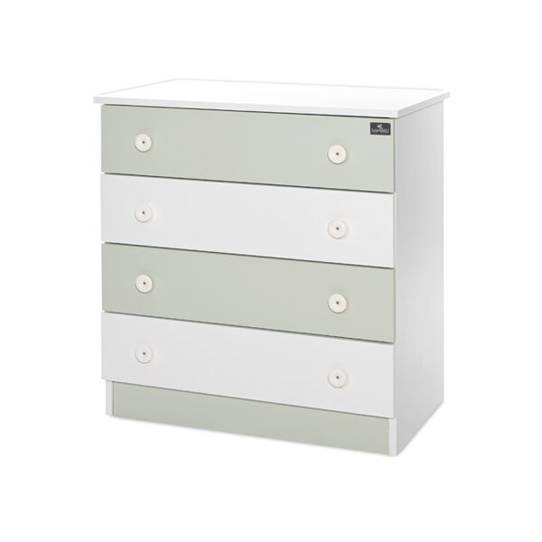 10170070040A_2023 Lorelli Βρεφική Συρταριέρα DRESSER White/Milky green 81/50/86