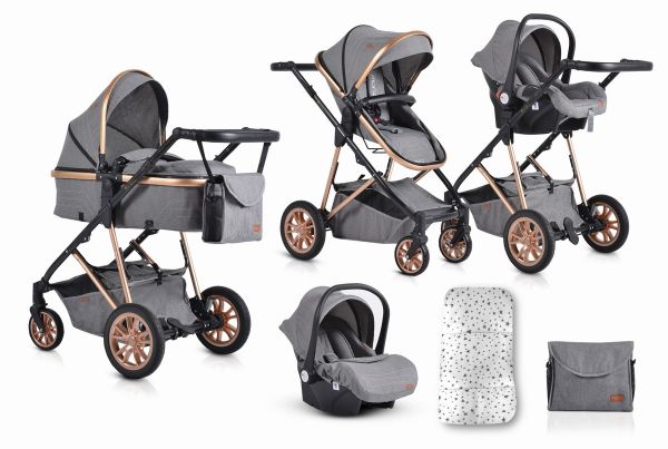 Cangaroo Πολυκαρότσι MIDAS 3 σε 1 Grey