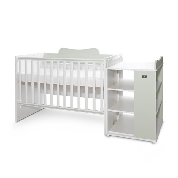 Lorelli Πολυμορφικό κρεβάτι σπιτάκι Multi 190/72 White+Milky Green