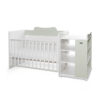 Lorelli Πολυμορφικό κρεβάτι σπιτάκι Multi 190/72 White+Milky Green