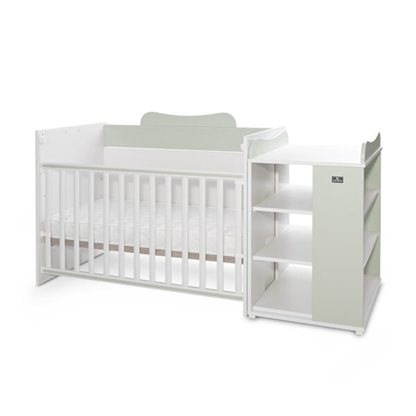 Lorelli Πολυμορφικό κρεβάτι σπιτάκι Multi 190/72 White+Milky Green