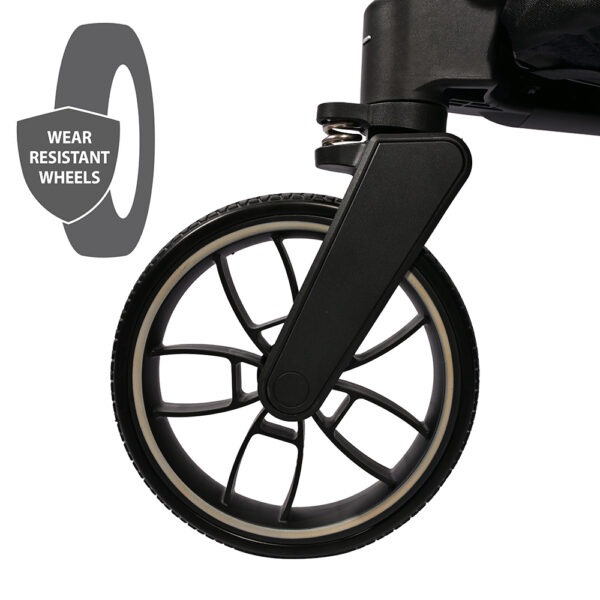 REYA-wear-resistant wheels Lorelli Πολυκαρότσι Reya 3 σε 1 Με Αναστρέψιμη Λαβή Black Jasper