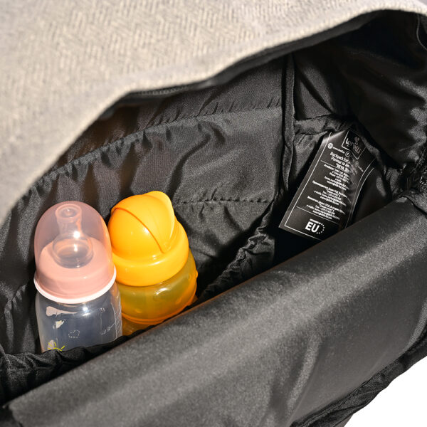 REYA_MAMA BAG_inside pockets Lorelli Πολυκαρότσι Reya 3 σε 1 Με Αναστρέψιμη Λαβή Black Jasper