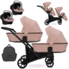 Kunert Πολυκαρότσι Διδύμων BRAV DUO 3 in 1 Pink