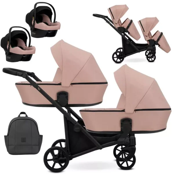 Kunert Πολυκαρότσι Διδύμων BRAV DUO 3 in 1 Pink