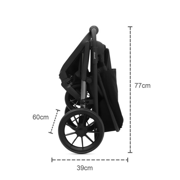 fly black 26 Dovadi Πολυκαρότσι 3 σε 1 Fly Midnight Black
