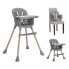 10100572506 Lorelli Καρεκλάκι φαγητού VANILLA 3in1 Grey