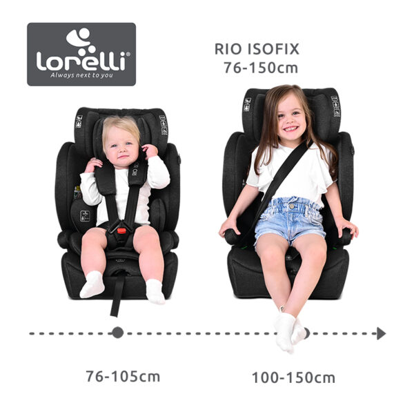 Lorelli Κάθισμα Αυτοκινήτου RIO i-Size 76-150cm Isofix Black