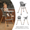 Vanilla-Function 1 High chair suitable for children from 6 up to 36 months of age 15 kg max Lorelli Καρεκλάκι φαγητού VANILLA 3in1 Grey
