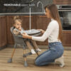 Vanilla-Removable upper table Lorelli Καρεκλάκι φαγητού VANILLA 3in1 Grey