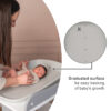 CHANGING PAD LULU_Graduated surface Lorelli Βρεφική Αλλαξιέρα Αλλαξιέρα από αφρώδες υλικό LULU Grey