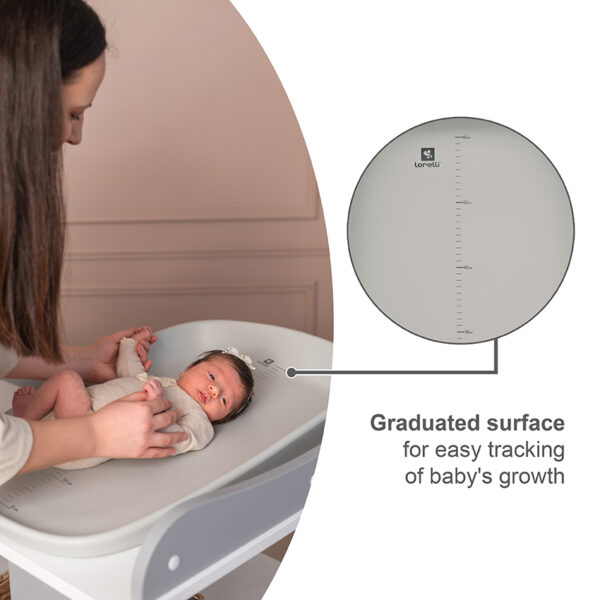 CHANGING PAD LULU_Graduated surface Lorelli Βρεφική Αλλαξιέρα Αλλαξιέρα από αφρώδες υλικό LULU Grey