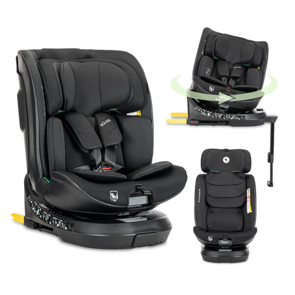 Lorelli Κάθισμα αυτοκινήτου SOLARIS i-Size 40-150cm ISOFIX με Πόδι Στήριξης 360 BLACK