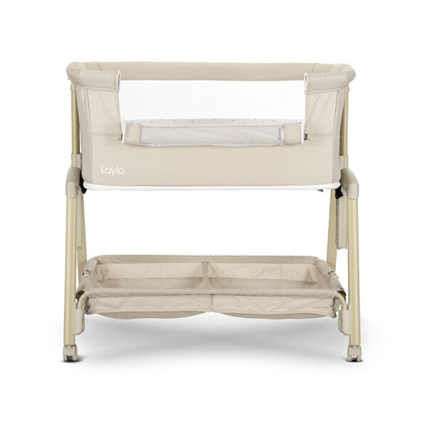 10080742607_7 Lorelli Λικνο LAYLA 2in1 BEIGE με πτυσσόμενο πλευρικό τοίχωμα