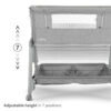 LAYLA 2in1 - Adjustable height in 7 positions Lorelli Λικνο LAYLA 2in1 BEIGE με πτυσσόμενο πλευρικό τοίχωμα