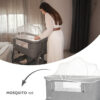 LAYLA 2in1 - Mosquito net Lorelli Λικνο LAYLA 2in1 BEIGE με πτυσσόμενο πλευρικό τοίχωμα