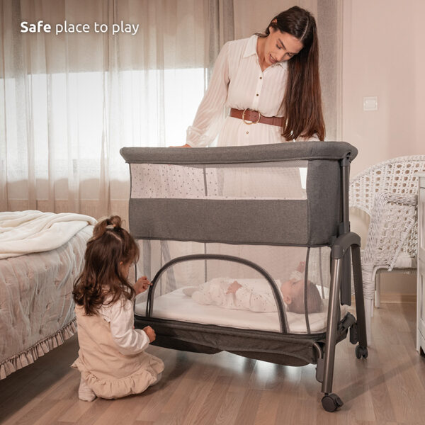 LAYLA 2in1 - Safe place to play Lorelli Λικνο LAYLA 2in1 BEIGE με πτυσσόμενο πλευρικό τοίχωμα
