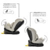 Lorelli Κάθισμα αυτοκινήτου SOLARIS i-Size 40-150cm ISOFIX με Πόδι Στήριξης 360 GREEN