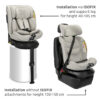 Lorelli Κάθισμα αυτοκινήτου SOLARIS i-Size 40-150cm ISOFIX με Πόδι Στήριξης 360 GREEN