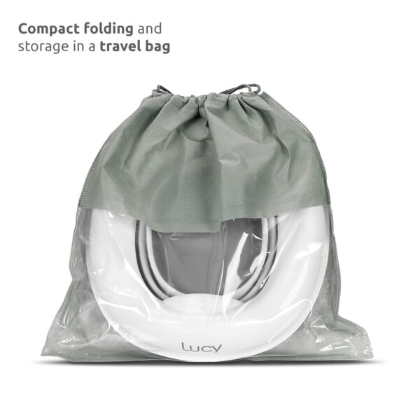 FOLDING PORTABLE POTTY LUCY 2IN1_Compact folding and storage in a travel bag Lorelli Γιο-Γιο Φορητό & Εκπαιδευτικό Κάθισμα Τουαλέτας LUCY 2 σε 1 Grey