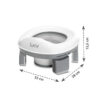 FOLDING PORTABLE POTTY LUCY 2IN1_Dimensions Lorelli Γιο-Γιο Φορητό & Εκπαιδευτικό Κάθισμα Τουαλέτας LUCY 2 σε 1 Grey