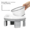 FOLDING PORTABLE POTTY LUCY 2IN1_Removable inner container Lorelli Γιο-Γιο Φορητό & Εκπαιδευτικό Κάθισμα Τουαλέτας LUCY 2 σε 1 Grey