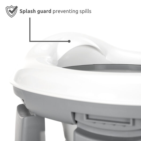 FOLDING PORTABLE POTTY LUCY 2IN1_Splash guard preventing spills Lorelli Γιο-Γιο Φορητό & Εκπαιδευτικό Κάθισμα Τουαλέτας LUCY 2 σε 1 Grey