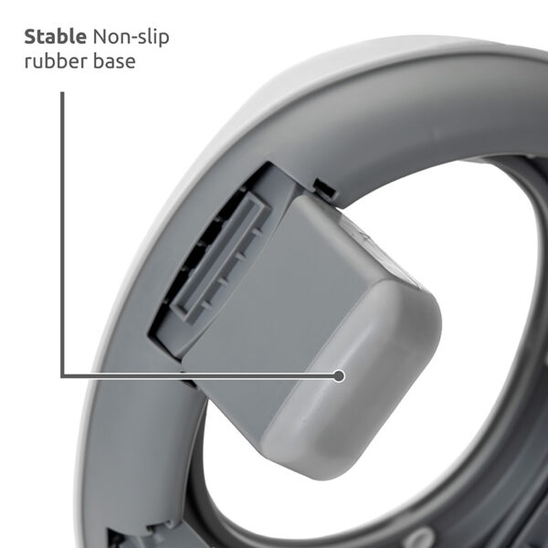 FOLDING PORTABLE POTTY LUCY 2IN1_Stable non-slip rubber base Lorelli Γιο-Γιο Φορητό & Εκπαιδευτικό Κάθισμα Τουαλέτας LUCY 2 σε 1 Grey