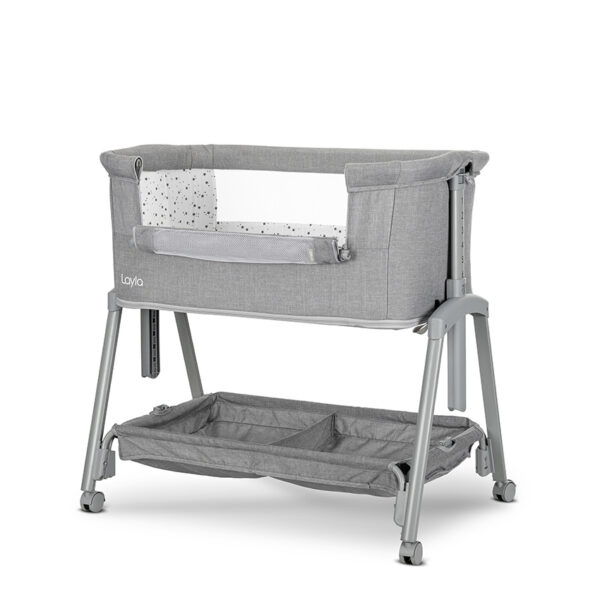 Lorelli Λικνο LAYLA 2 σε 1 GREY με πτυσσόμενο πλευρικό τοίχωμα