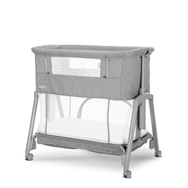 Lorelli Λικνο LAYLA 2 σε 1 GREY με πτυσσόμενο πλευρικό τοίχωμα