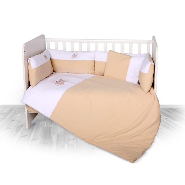 Lorelli Σετ Προίκα Κούνιας 7 τμχ 60x120cm Jersey ZAZA Latte