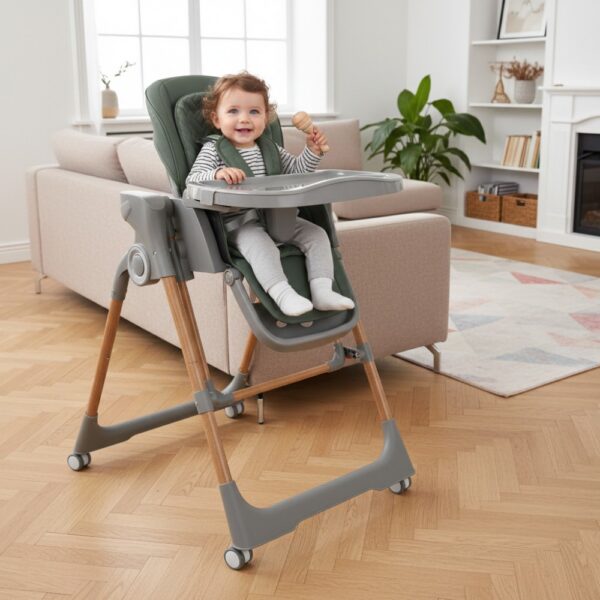 Bebe Stars Καρέκλα Φαγητού- Κούνια 2σε1 Serenna Forest Green