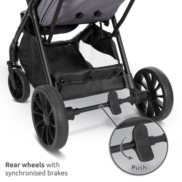 NUVELLA - Rear wheels with synchronised brakes Lorelli Καρότσι Βόλτας NUVELLA Blue
