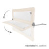 SAFETY NIGHT_Adjustable in 2 positions Lorelli Προστατευτική μπάρα κρεβατιού SAFETY NIGHT 127cm Grey