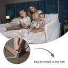 SAFETY NIGHT_Easy to install to any bed Lorelli Προστατευτική μπάρα κρεβατιού SAFETY NIGHT 127cm Grey