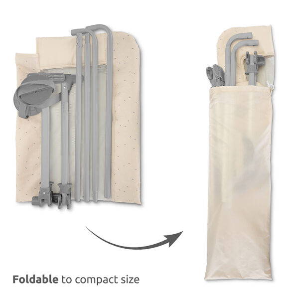 SAFETY NIGHT_Foldable to compact size Lorelli Προστατευτική μπάρα κρεβατιού SAFETY NIGHT 127cm Grey