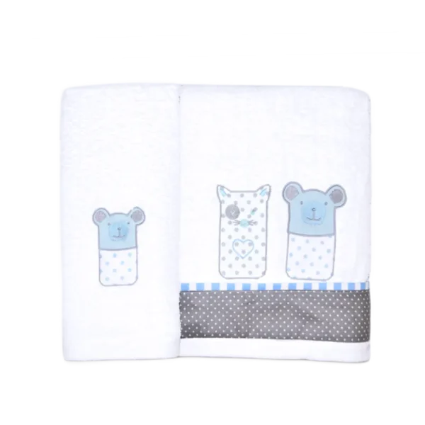 set-loutrou-cheriwn-sugar-family-siel2219 BABY STAR Σετ πετσέτες μπάνιου 70/140cm και χεριών 30/50cm SUGAR FAMILY ΣΙΕΛ