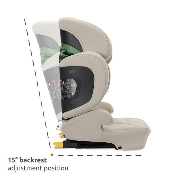 GROWGO_15° backrest adjustment position Lorelli Κάθισμα Αυτοκινήτου Growgo Isofix 100-150cm (15-36kg) Green