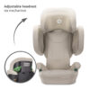 GROWGO_Adjustable headrest via mechanism Lorelli Κάθισμα Αυτοκινήτου Growgo Isofix 100-150cm (15-36kg) Green